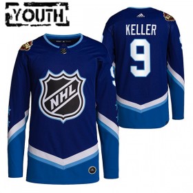 Camisola Arizona Coyotes Clayton Keller 9 2022 NHL All-Star Azul Authentic - Criança